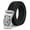 Black Silver, variant on Men's Belt Leather Ratchet Belt for Men Dress Casual Every Day with Adjustable Buckle, Trim to Fit - No Box