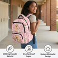 thumbnail image 4 of KUIFORTI Capybara Strawberry 4Pcs Elementary Girls Backpack Set, Cute Kids School Bag with Lunch Box for Back to School, Bookbag with Pencil Case Water Bottle Sleeve, 4 of 6