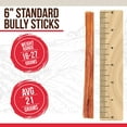 thumbnail image 2 of Best Dog Chews - Premium Bully Sticks for Dogs (6") 100-Count - Natural, Rawhide-Free, Grain-Free Beef Chews - Supports Joint & Dental Health - Standard Size for All Breeds & Puppies, 2 of 10