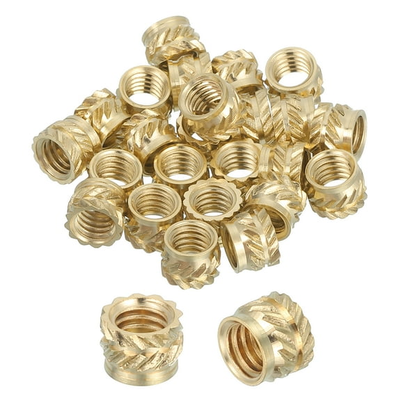 46 Pcs Threaded Inserts, M4 Brass Heat Set Insert for 3D Printing, M4x5.5x4mm