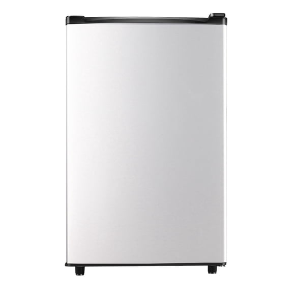 CALLIEVER 3.2 Cu ft One Door Mini Fridge,Silvery,New