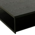thumbnail image 6 of Benjara Cid Rive 48 Inch Coffee Table, Square Top, Shelf, Black Ash Veneer, Iron, 6 of 6