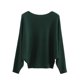thumbnail image 1 of Suéter de cuello redondo para mujer, nuevo jersey de punto con cuello redondo, manga larga, holgado, estilo europeo y de talla grande, con cuentas de uñas., 1 of 5