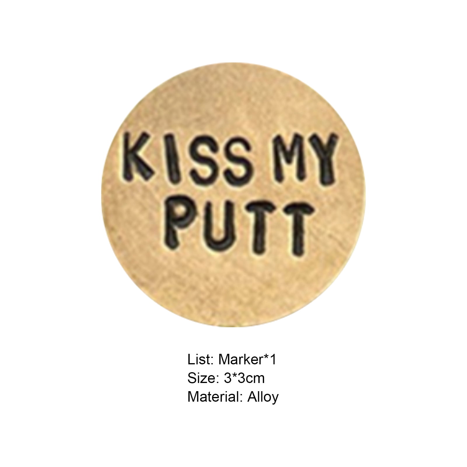 Alloy Golf Markers Funny Words Mini Good Toughness Golf Hat Marker Position  Mark Sign for Golf Court (Count: 1 or 5) - Walmart.com