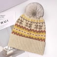 thumbnail image 2 of Winter Knit Beanie Hat for Women Warm Lined Knit Pom-Pom Stocking Cap, 2 of 3