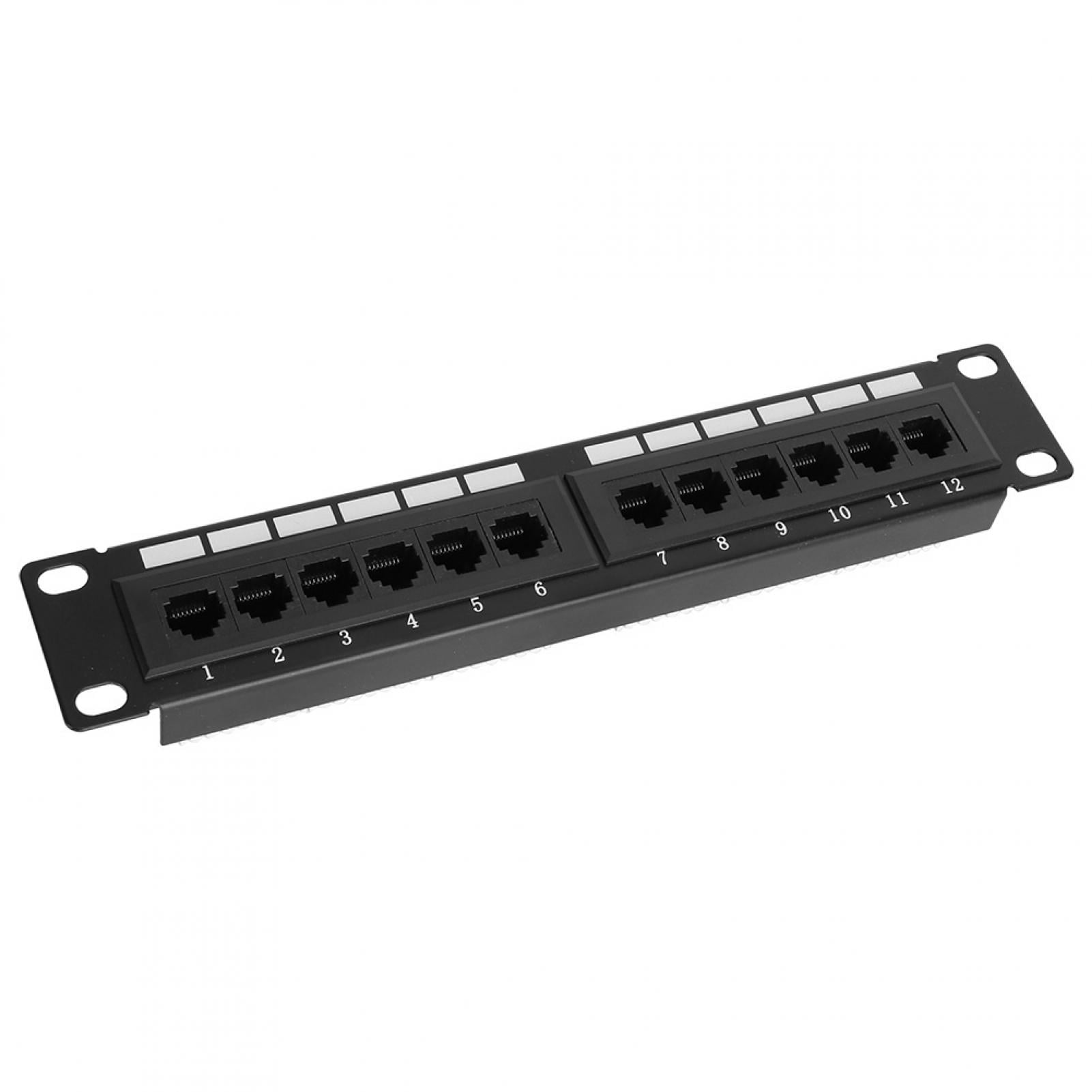 Screw 5/ Category 6 Data Patch Panel Network Cable Rack PPO+PC Home for Ethernet Connections Office Industry 