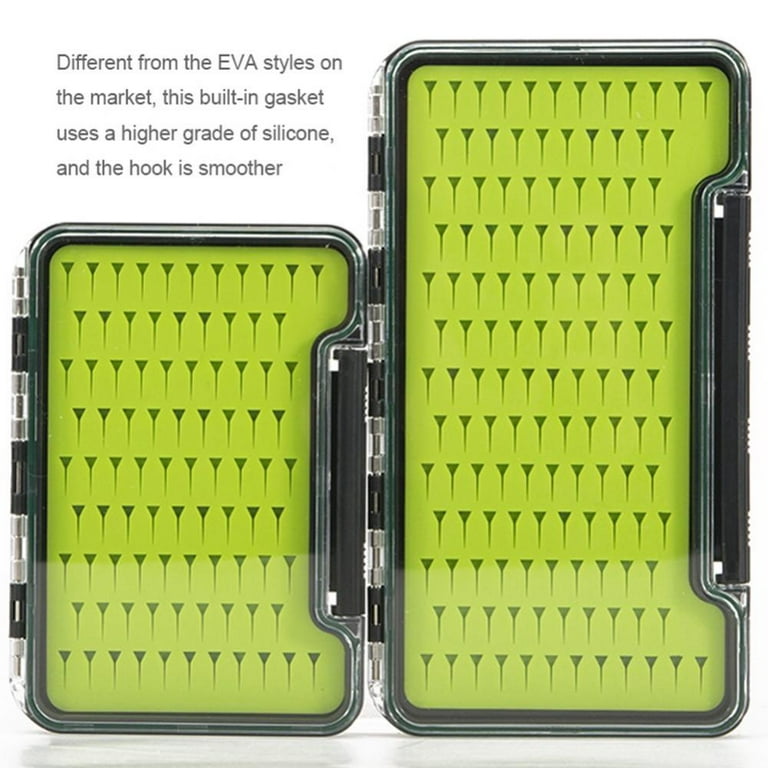 Fly Fishing Boxes Silicone Super Slim Fishing Storage Fishing Tackle Case  Waterproof Best Pocket Sizes 