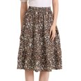 thumbnail image 1 of Allegra K Falda Midi Para Mujer Faldas Con Gradas Casuales Con Cintura Elástica Y Una Línea marrón S, 1 of 6
