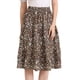 thumbnail image 1 of Falda Midi Para Mujer Allegra K Faldas Con Gradas Casuales Con Cintura Elástica Y Una Línea Marrón XL, 1 of 6