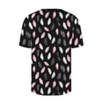 thumbnail image 5 of Favoffer Women's Printed Shirt Loose Tunic Short Sleeve Button Casual Daily Spring Summer Blouse, 5 of 5