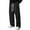 Black, variant on Baggy Sweatpants Men Casual Drawstring Waist, Open Bottom Uncuffed Lightweight Sweat Pants with Pockets Light Gray L