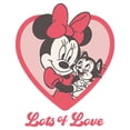 thumbnail image 2 of Juniors Minnie Mouse Figaro Lots of Love T Shirt, 2 of 4
