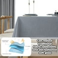 thumbnail image 3 of Plastic Table Cloth for Rectangle Tables Vinyl Tablecloth Waterproof Wipeable Oilcloth Table Cloths for Parties Dining Table Cover, 3 of 6