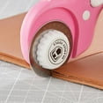 thumbnail image 5 of RUseeN 45mm Rotary Cutter with 5pcs Extra Blades, Ergonomic Handle Rolling Cutter with Safety Lock for Fabric, Leather, Crafting, Sewing, Quilting, Fabric Rotary Cutter, Pink, 5 of 7