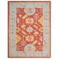 thumbnail image 6 of Rugsotic Carpets Hand Tufted Wool Eco-Friendly 10'x13' Area Rugs Rectangle Red Light Blue Oriental High Pile Thick Handmade Anti Skid Indoor Rug for Living Room, Bedroom K00683, 6 of 6