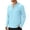 #245-Light Blue, variant on Men Solid Long Sleeve Sun Protection Jacket Quick Dry Lightweight UV Protection Top Light Blue XL Gifts for Father