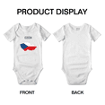 thumbnail image 3 of Czech Map Flag Baby Jumpsuits Newborn Clothes (White, 0-3 Months), 3 of 5
