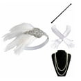 thumbnail image 1 of Accesorios de la década de 1920, diadema, collar, guantes, soporte para cigarrillos, juego de accesorios para disfraces para mujer Sincero  Juguete, 1 of 2