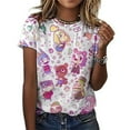 thumbnail image 3 of Animal Crossing Womens T-shirts Crewneck Shirts Blouse Short Sleeve Tee Shirts Girls Tops L, 3 of 8