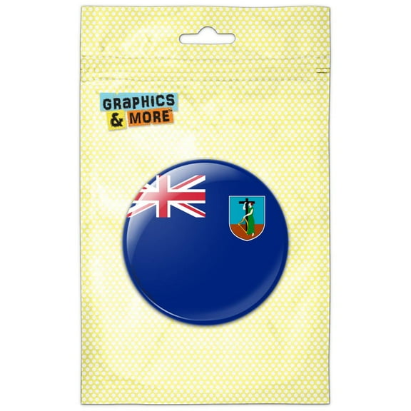 Montserrat National Country Flag Refrigerator Button Magnet