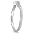 thumbnail image 2 of SZUL Women's 1/10 Carat TW Diamond Wedding Band in 10K White Gold (I-J Color, I2-I3 Clarity), 2 of 3