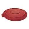 Rubbermaid Commercial FG260900RED BRUTE Heavy-Duty Round Waste/Utility Container, 10-gallon Lid, Red