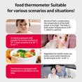 thumbnail image 4 of 300℃ Digital Food Thermometer For Meat Kitchen Cooking Water Milk Food Probe Temperature Meter BBQ Electronic Oven Tool, 4 of 6