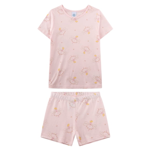 Sanetta Pijama corto para niña , Kids, Fee, pijama, algodón-modal Rosa 140