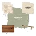 thumbnail image 3 of Glidden Cabinet Door and Trim Semi Gloss Paint, Olive Sprig, 1 Quart, 3 of 13