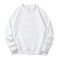 thumbnail image 3 of DODADAWANJ Big and Tall Sweatshirt for Men Graphic Crewneck Sweatshirts Solid Color Athletic Pullover for Daily Casual Workout XXXXXXL, 3 of 9