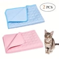 thumbnail image 1 of QUTETN 2pcs Dog Cooling Pet Ice Pad Washable Summer Sleeping Bed for Crate, Bed, Sofa, Indoor & Outdoor Floor, Car Seats, 1 of 4