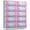 Tie-Dye Pink, variant on PINDEE Kids Dresser with 10 Drawers - Storage Unit Organizer Chest for Clothes - Bedroom, Kids Room, Nursery, & Closet - Steel Frame, Wood Top & Handles, and Easy Pull Fabric Bins,Tie-Dye Purple