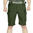 thumbnail image 4 of OSOLU Solid Color Mens Fashionable Casual Outdoor Lightweight Breathable Multi Pocket Zippered Casual Shorts Everyday Comfort Versatile Bottoms, 4 of 7