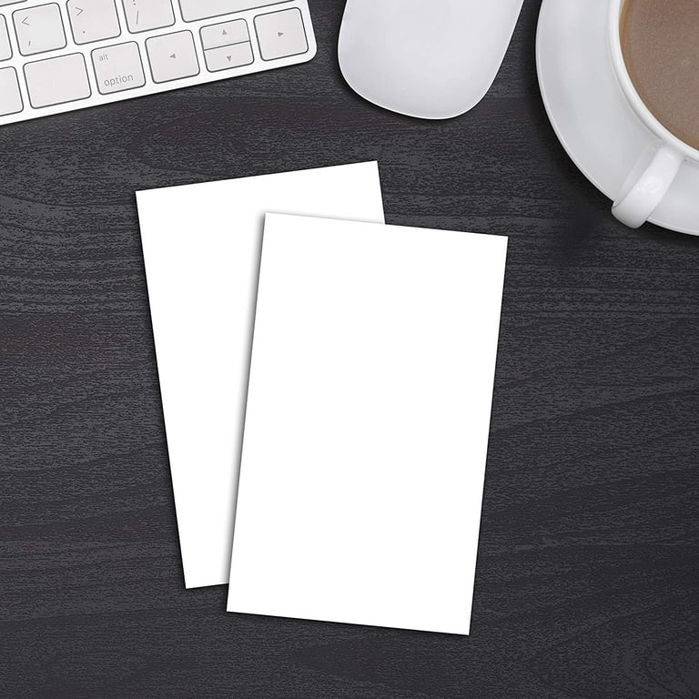  Home Advantage Set of 50 Blank Plain White 5x7 Index Cards,  Postcards : Office Products
