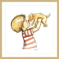 thumbnail image 2 of "Puppy Loves Boy" Framed Painting Art Print, 24" x 1.5", 2 of 6