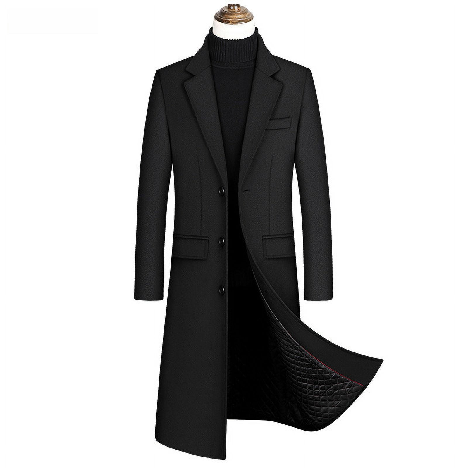 jianyi autumn and winter New 2024en coat men's trench coat Korean
