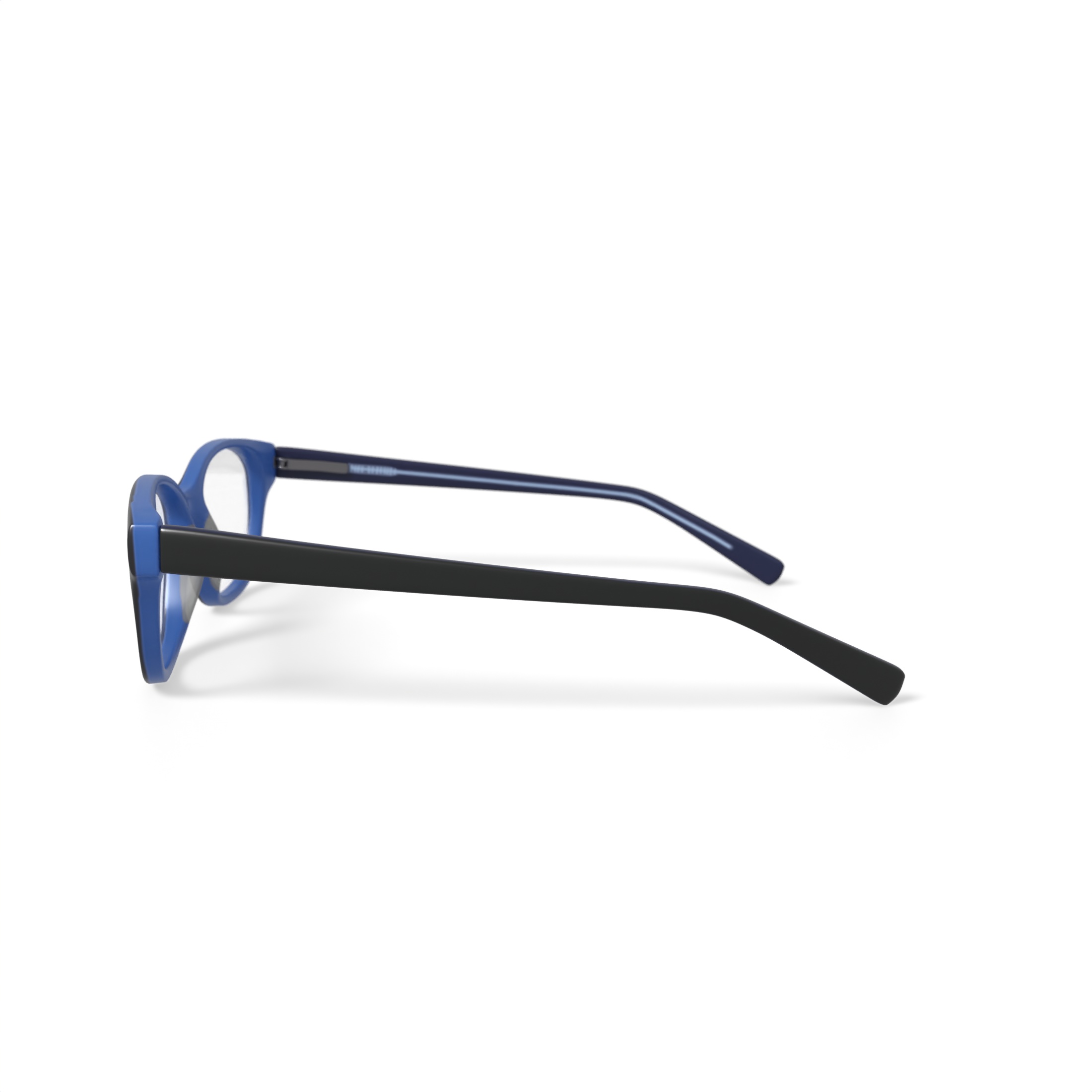 Walmart Youth FM14044 Square Prescription Eyeglasses with Case, Black/Blue