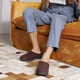 thumbnail image 3 of Pantufla Zigzagger 27-28 Café estilo mocasín sin cordones, 3 of 7