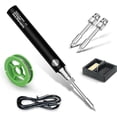 thumbnail image 4 of Nomeni Aluminum Welding Wire Rechargeable Soldering Pencil Soldering | 1100 MAh Mini Soldering Set Rechargeable USB Soldering Pencil | 3 Modes 10 W Adjustable Temperature Soldering Set For DIY E, 4 of 9