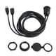 thumbnail image 1 of Kit De Cable De Montaje Empotrado, Fácil Instalación Cable De Montaje En Tablero USB Fácil Acceso Para Automóvil, 1 of 8