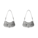 thumbnail image 1 of Bolso Hombro PU para Mujer Tipo Cartera Con Correa Ajustable (Plata), 1 of 9