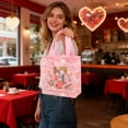 thumbnail image 6 of 1pcs Happy Valentines Day Reusable Gift Bags, Treat Bags with Handles, Goodie Bags, Multifunctional Non-Woven Valentines Bags for Gifts Wrapping, Party Supplies, 9 x 4 x 9in, 6 of 6
