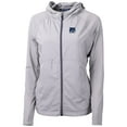 thumbnail image 2 of Women's Cutter & Buck Gray New Hampshire Wildcats Adapt Eco Knit Hybrid Recycled Full-Zip Hoodie, 2 of 3