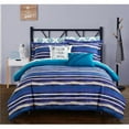 thumbnail image 1 of Chic Home CS4427-US Flordeliza Blue Twin 7 Piece Comforter Set, 1 of 1