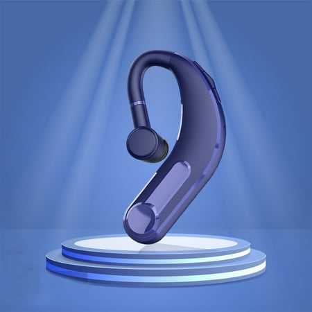 Earphones for Kids Hwkond Wireless Bluetooth Earbuds Monaural Hanging Ear Type Bluetooth 5.0 Business Make And Receive A Phone Call IPX4 Suitable For Sports Running Blue Up to 60% Off