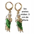 thumbnail image 5 of San Judas Tadeo aretes, oro laminado 18 kilates, 5 of 5