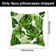 thumbnail image 2 of Funda de almohada tropical de verano Laklulu con estampado de hojas de palma y plantas verdes, funda de almohada con decoración hawaiana para sofá familiar, 2 of 5