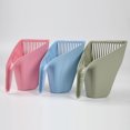 thumbnail image 3 of Thick Plastic Cat Litter Scoop Cat Poop Cleaning Tool Striped Funnel Cat Poop Shovel（Blue）, 3 of 5