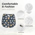 thumbnail image 6 of Picia Cartoon Animals Pattern Women's 2 in 1 Athletic Running Shorts High Waisted Workout Casual Gym Sweat Shorts with Comfy Liner Zipper Pockets-X-Large, 6 of 9