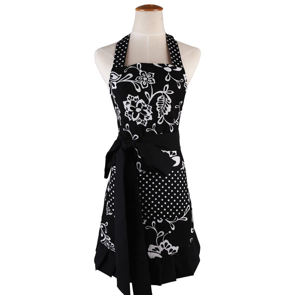 Novo Apron For Women Adjustable Neck Strap & Waist Ties Cotton Garden